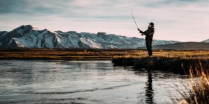 Man Fly Fishing